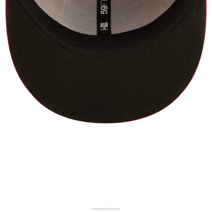 FFTN741 New Era boné fresno grizzlies milb vermelho 59fifty ajustado