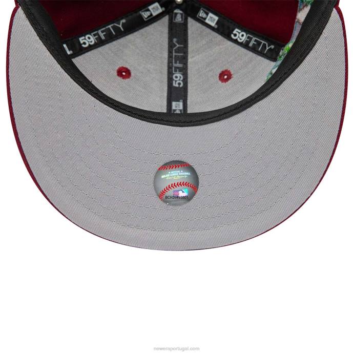 FFTN747 New Era boné justo philadelphia phillies stateview vermelho 59fifty