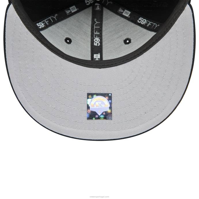 FFTN748 New Era boné buffalo bisons milb preto e branco 59fifty