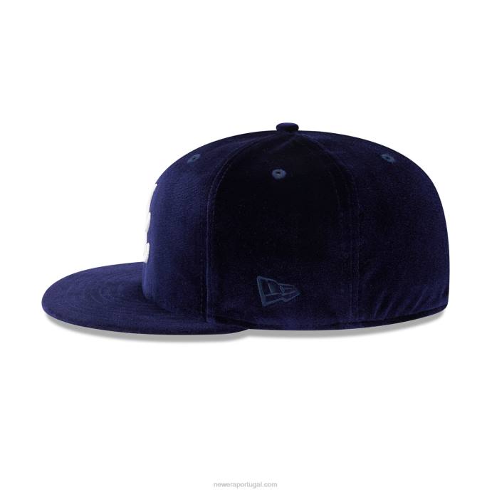 FFTN752 New Era boné ajustado azul marinho 59fifty atlanta braves