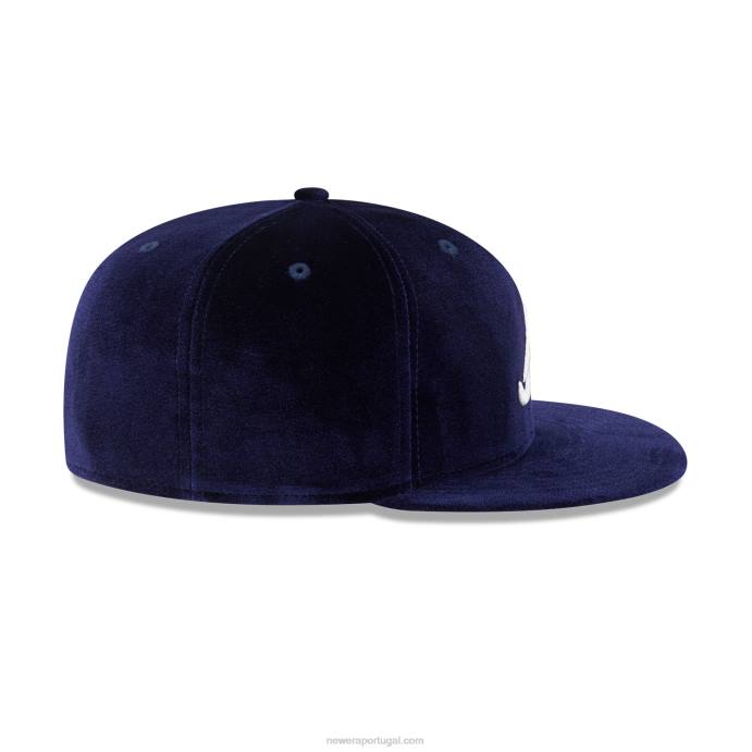 FFTN752 New Era boné ajustado azul marinho 59fifty atlanta braves