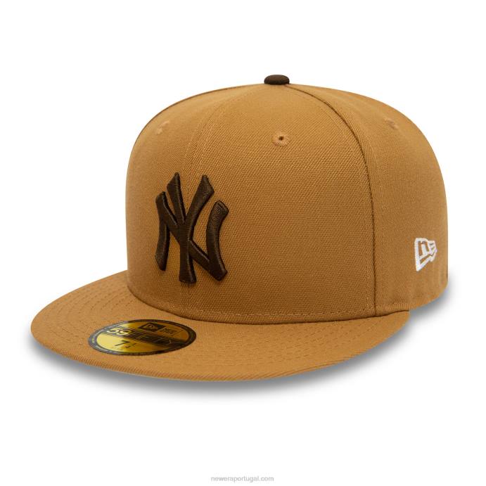 FFTN753 New Era boné New York Yankees Fall Colors Marrom 59Fifty