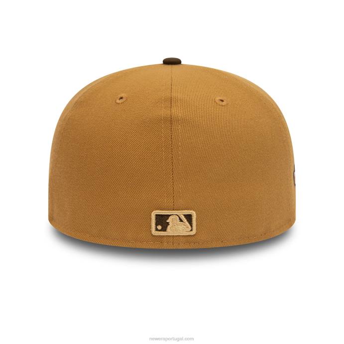 FFTN753 New Era boné New York Yankees Fall Colors Marrom 59Fifty