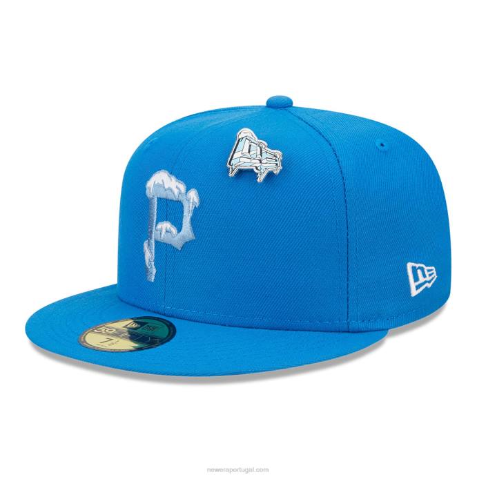 FFTN755 New Era boné ajustado pittsburgh pirates snow day azul 59fifty