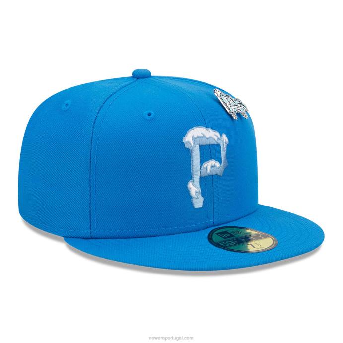 FFTN755 New Era boné ajustado pittsburgh pirates snow day azul 59fifty