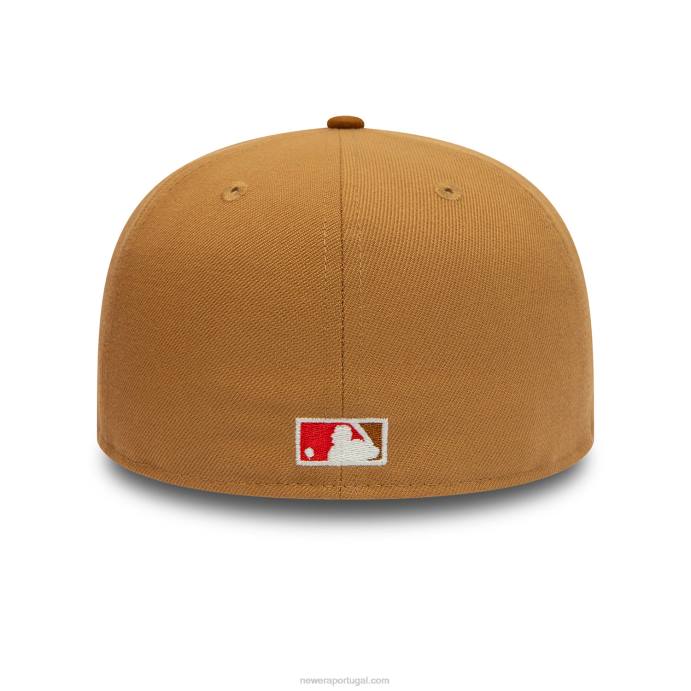 FFTN756 New Era boné ajustado marrom 59fifty de 40 anos do seattle mariners