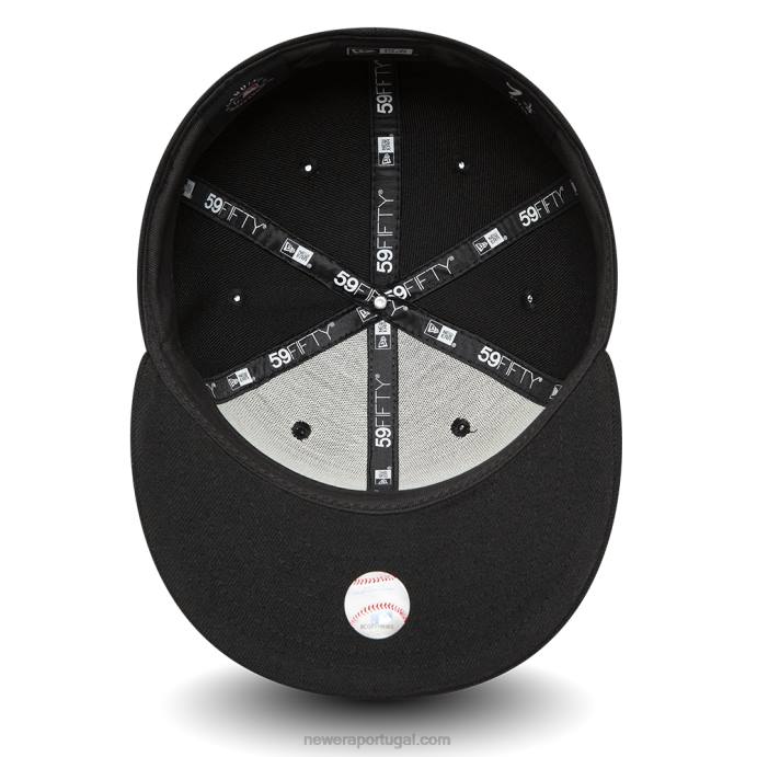 FFTN759 New Era new york yankees repreve boné preto 59fifty