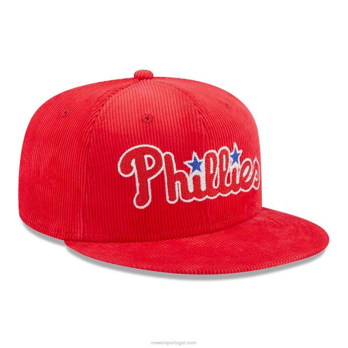 FFTN75 New Era Boné justo philadelphia phillies vintage cordão vermelho 59fifty