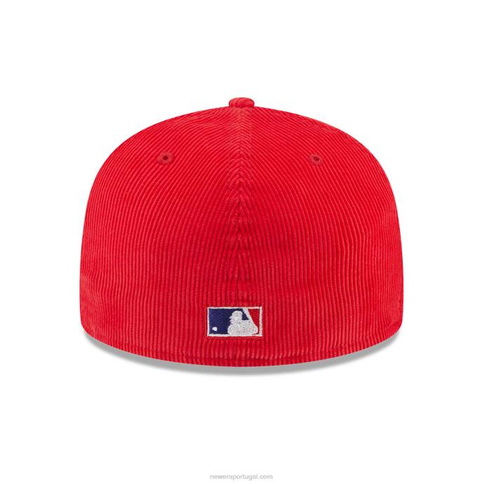 FFTN75 New Era Boné justo philadelphia phillies vintage cordão vermelho 59fifty
