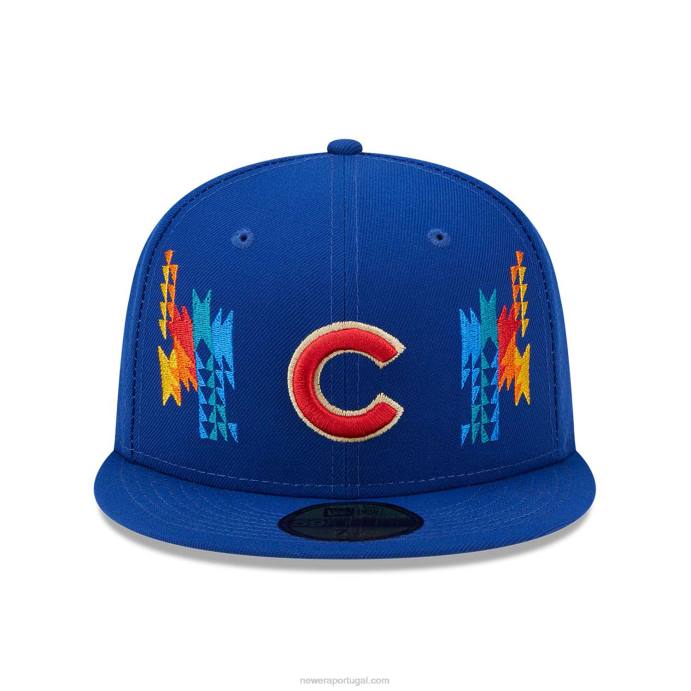 FFTN762 New Era Boné Chicago Cubs Southwestern Blue 59Fifty