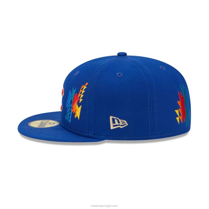 FFTN762 New Era Boné Chicago Cubs Southwestern Blue 59Fifty