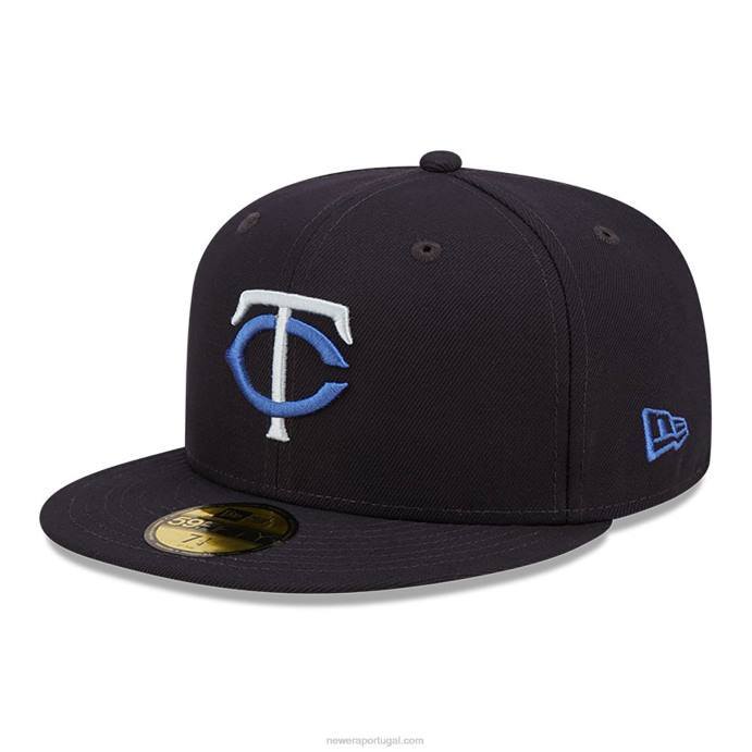 FFTN763 New Era boné justo minnesota twins monocamo navy 59fifty