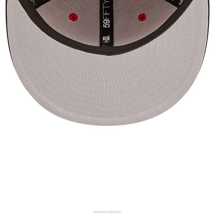 FFTN764 New Era Boné Cincinnati Reds Ne Letterman Red 59Fifty