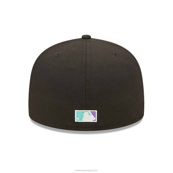 FFTN765 New Era boné chicago white sox preto e azul matiz 59fifty
