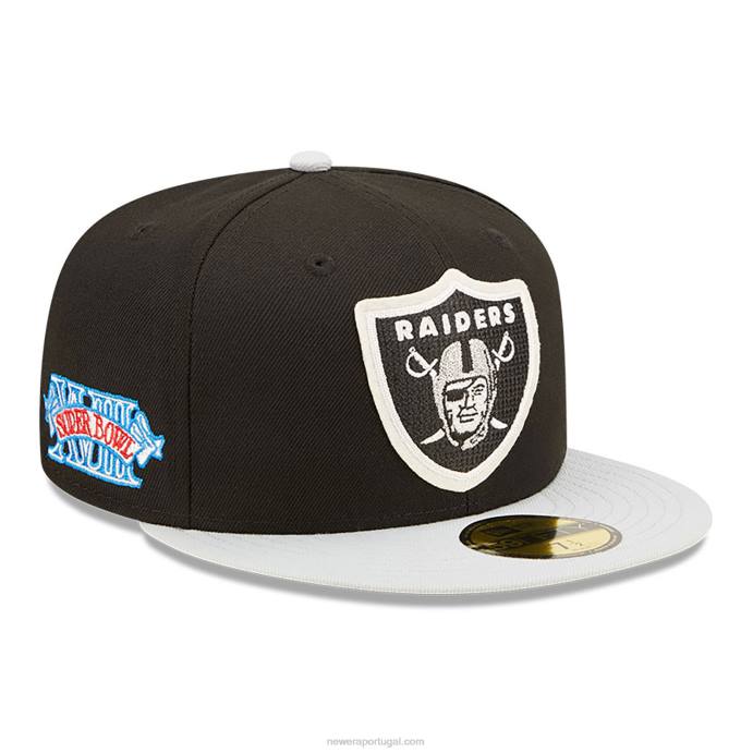 FFTN768 New Era las vegas raiders ne letterman boné preto 59fifty