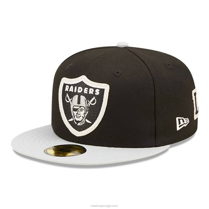 FFTN768 New Era las vegas raiders ne letterman boné preto 59fifty