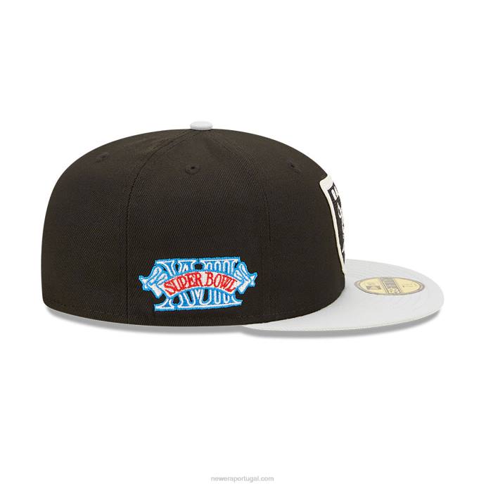 FFTN768 New Era las vegas raiders ne letterman boné preto 59fifty