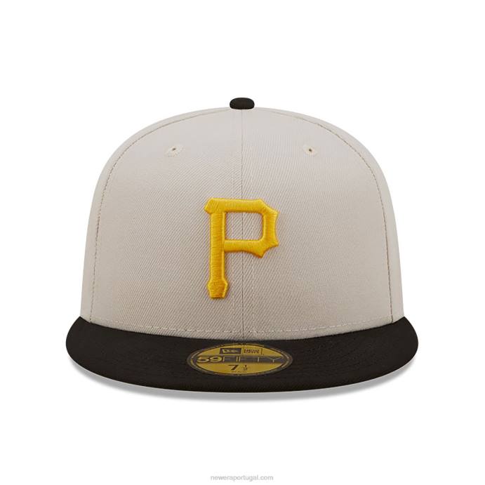 FFTN771 New Era boné clássico pittsburgh pirates fall branco 59fifty