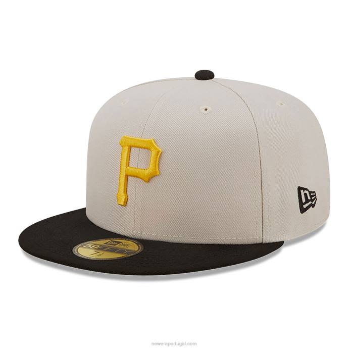 FFTN771 New Era boné clássico pittsburgh pirates fall branco 59fifty