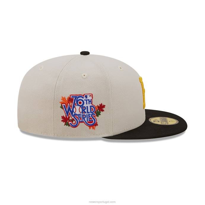 FFTN771 New Era boné clássico pittsburgh pirates fall branco 59fifty
