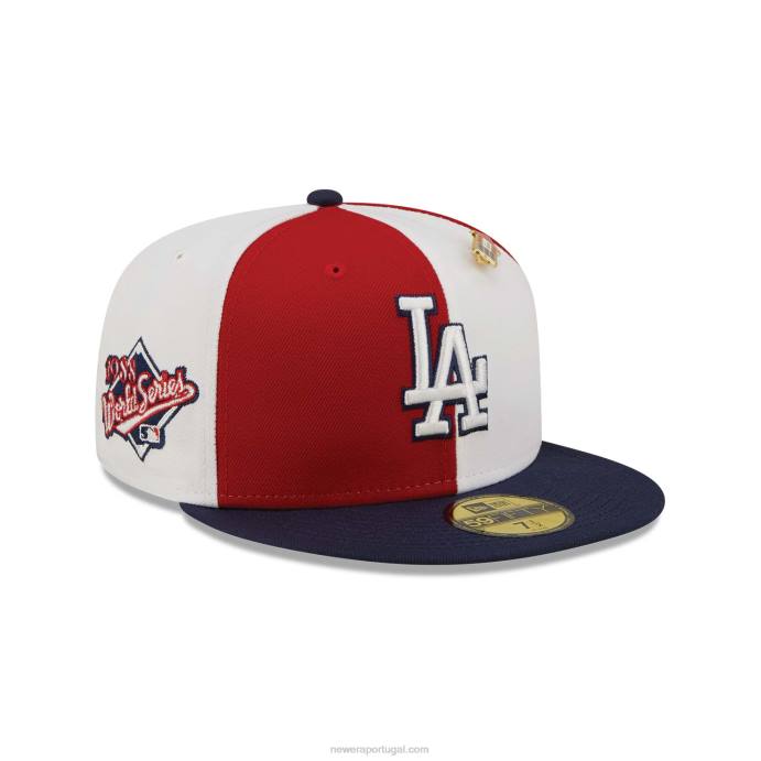 FFTN779 New Era boné la dodgers pinwheel americana red 59fifty