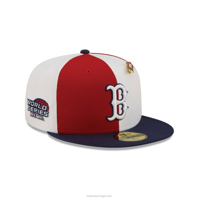 FFTN780 New Era Boné boston red sox pinwheel americana red 59fifty