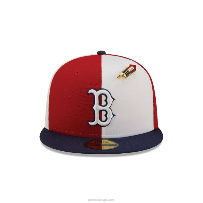 FFTN780 New Era Boné boston red sox pinwheel americana red 59fifty