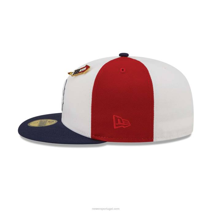 FFTN780 New Era Boné boston red sox pinwheel americana red 59fifty