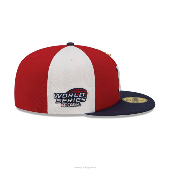 FFTN780 New Era Boné boston red sox pinwheel americana red 59fifty