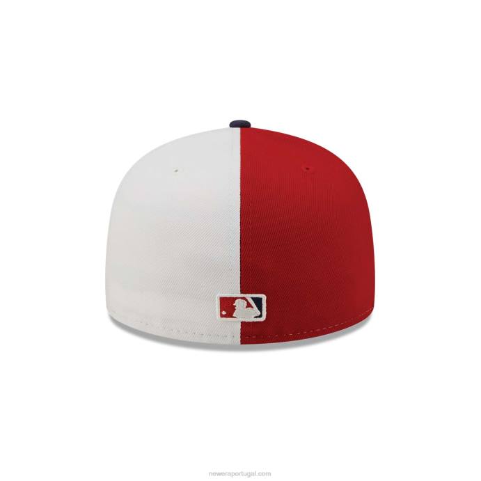 FFTN780 New Era Boné boston red sox pinwheel americana red 59fifty