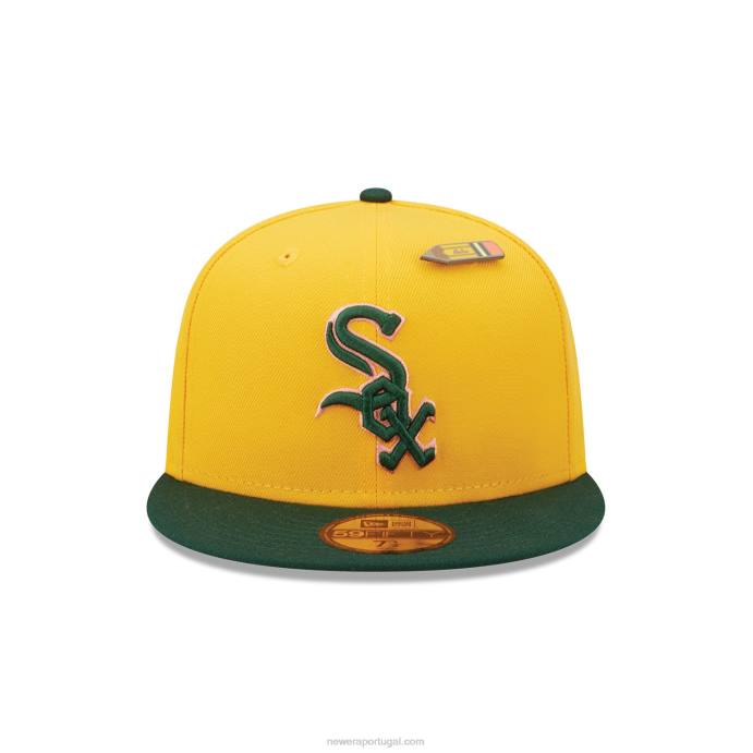 FFTN782 New Era chicago white sox volta às aulas boné amarelo 59fifty