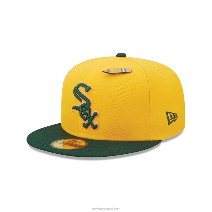 FFTN782 New Era chicago white sox volta às aulas boné amarelo 59fifty