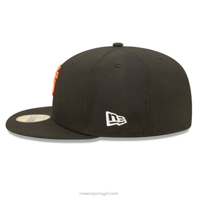 FFTN783 New Era San Francisco Giants MLB Side Split Black Boné 59 Fifty