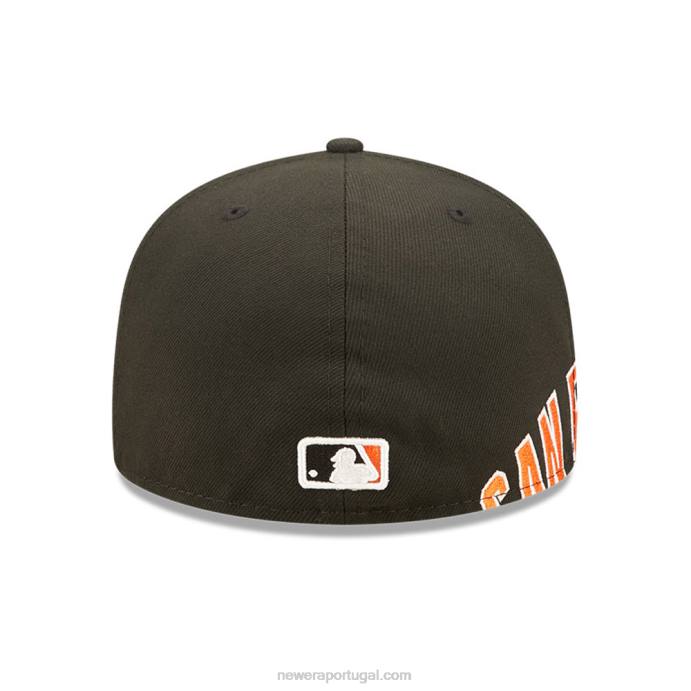 FFTN783 New Era San Francisco Giants MLB Side Split Black Boné 59 Fifty