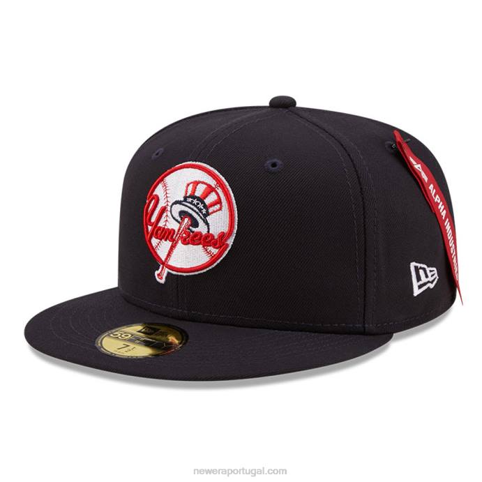 FFTN786 New Era new york yankees x alpha Industries boné 59fifty da marinha