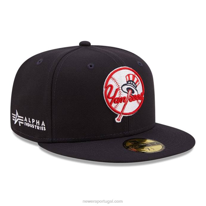 FFTN786 New Era new york yankees x alpha Industries boné 59fifty da marinha