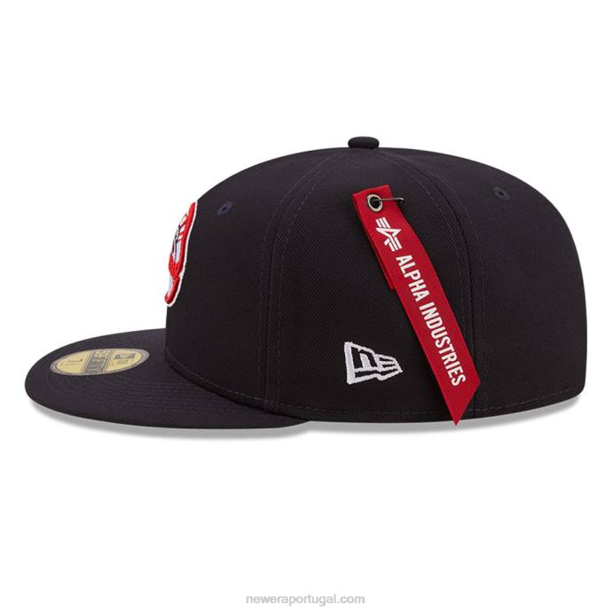 FFTN786 New Era new york yankees x alpha Industries boné 59fifty da marinha