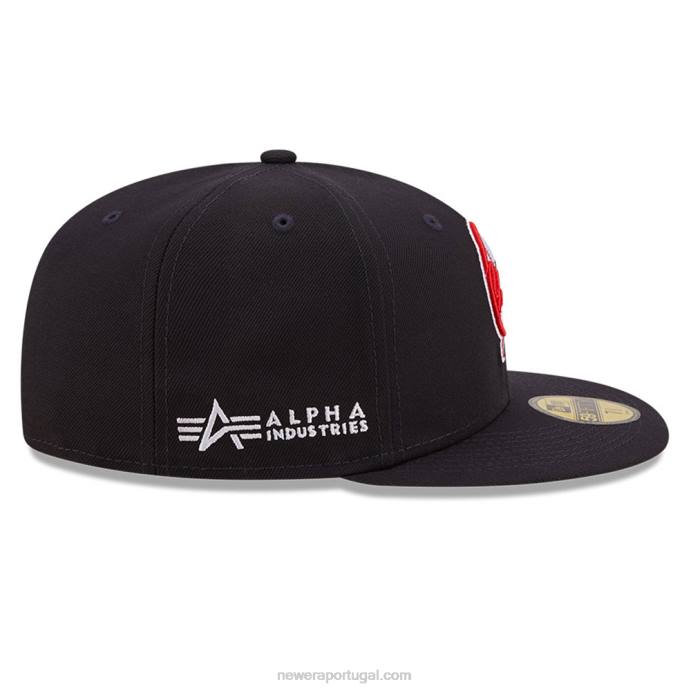 FFTN786 New Era new york yankees x alpha Industries boné 59fifty da marinha