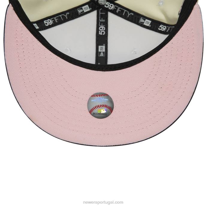 FFTN787 New Era boné branco 59fifty do Detroit Tigers