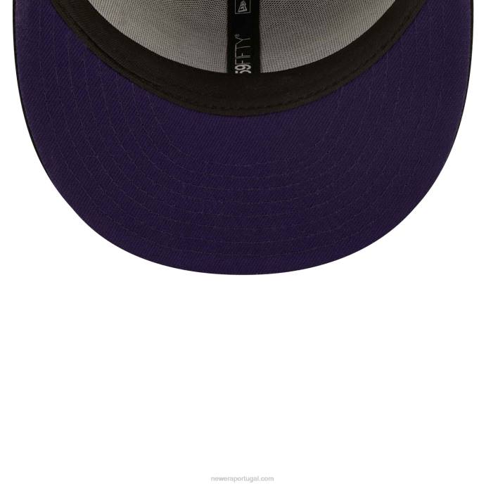 FFTN78 New Era toronto blue jays boné ajustado 59fifty de trigo roxo