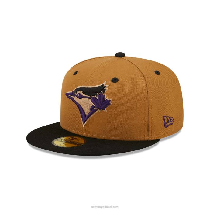 FFTN78 New Era toronto blue jays boné ajustado 59fifty de trigo roxo