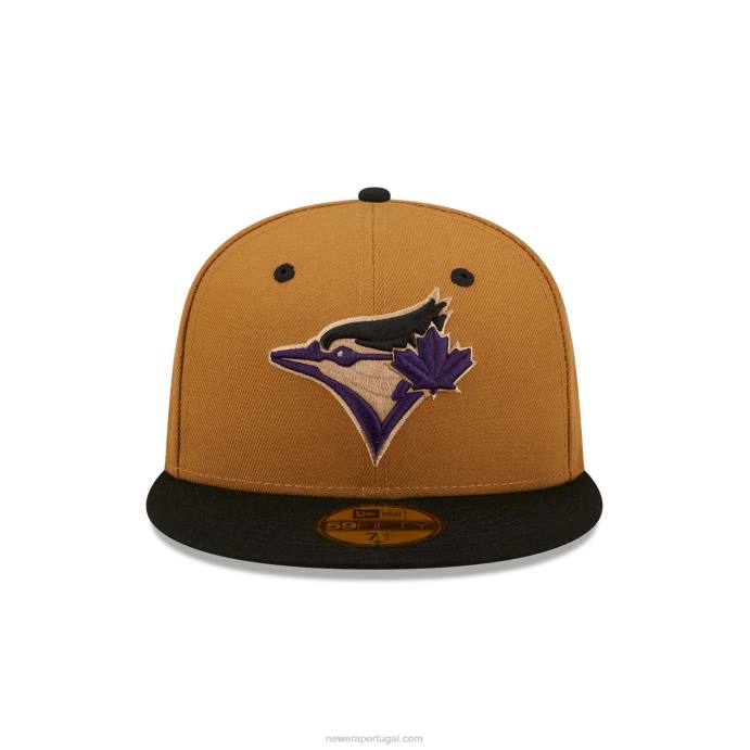 FFTN78 New Era toronto blue jays boné ajustado 59fifty de trigo roxo