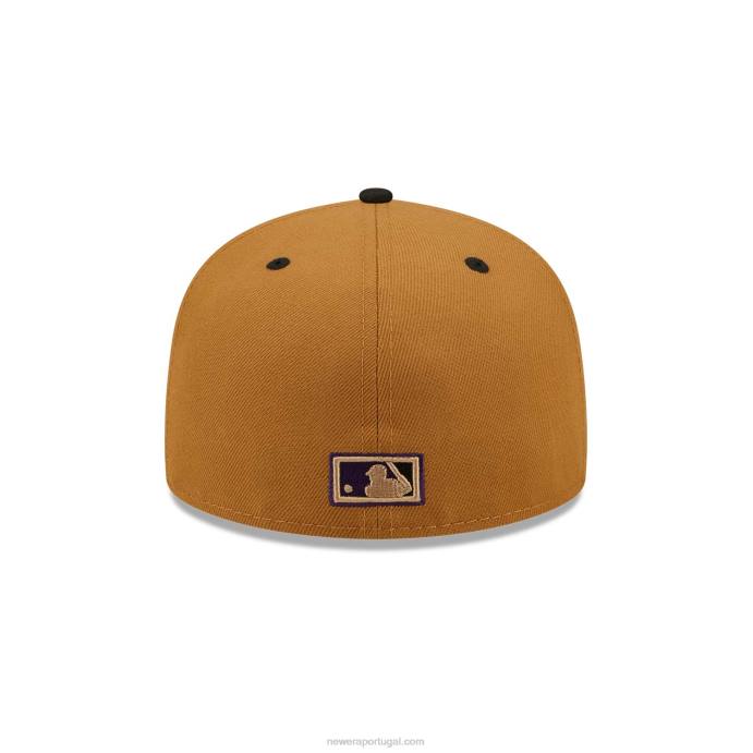 FFTN78 New Era toronto blue jays boné ajustado 59fifty de trigo roxo