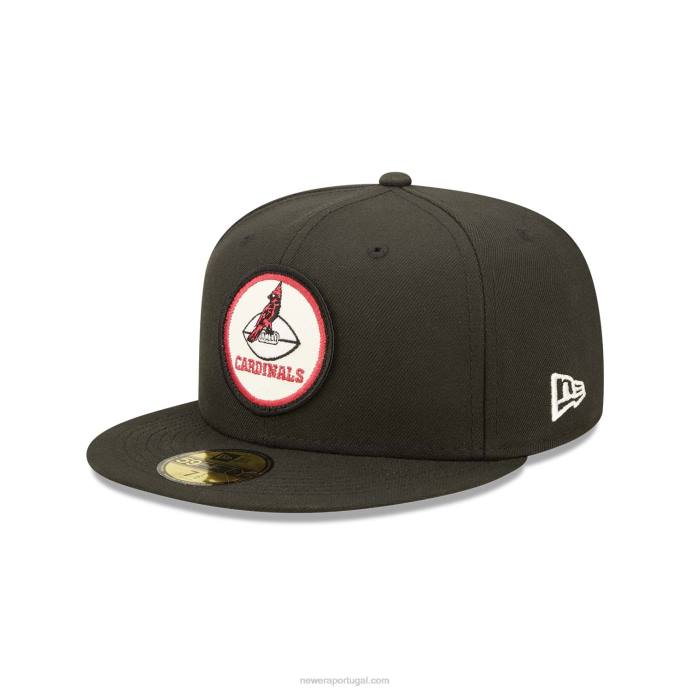 FFTN792 New Era boné arizona cardeals nfl sideline 2022 preto 59fifty