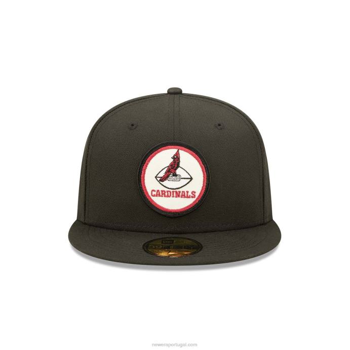 FFTN792 New Era boné arizona cardeals nfl sideline 2022 preto 59fifty
