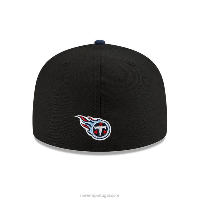 FFTN793 New Era tenessee titans nfl draft black 59fifty boné ajustado