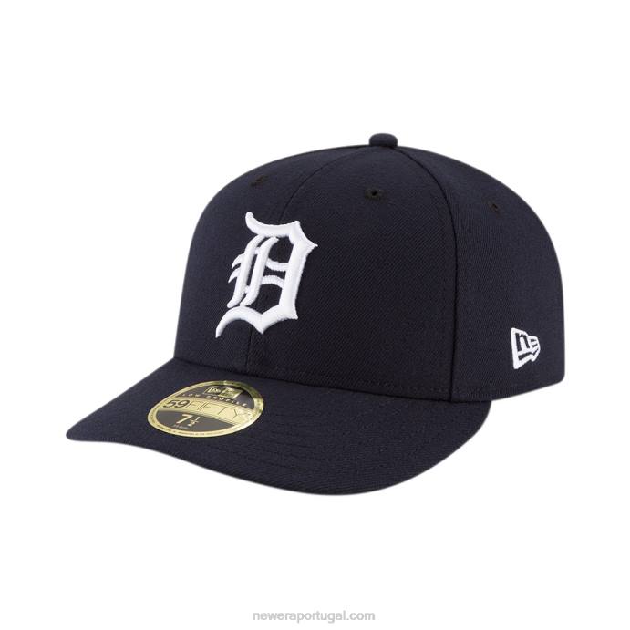 FFTN794 New Era detroit tigers coleção autêntica azul marinho perfil baixo 59fifty boné justo