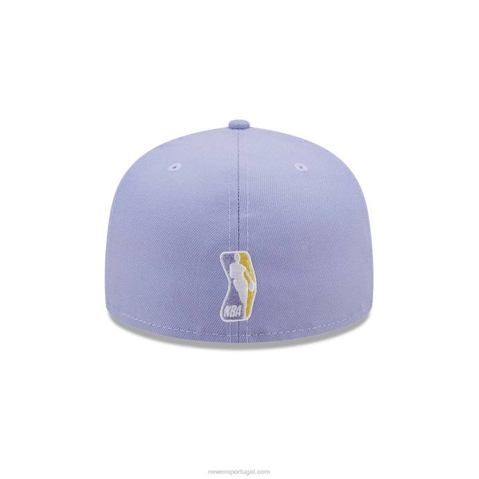 FFTN7 New Era Boné justo la lakers light fantasy roxo 59fifty