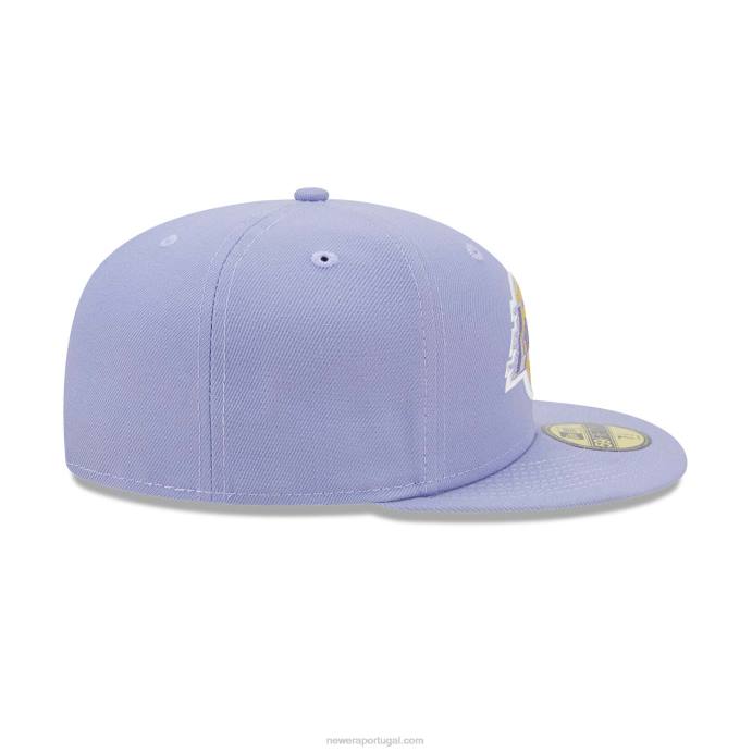 FFTN7 New Era Boné justo la lakers light fantasy roxo 59fifty