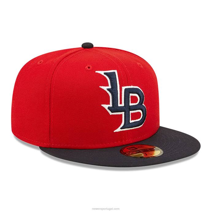 FFTN802 New Era boné Louisville Bats Milb Red 59Fifty